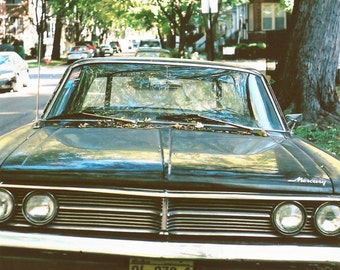 Vintage Mercury Car Photo Print: Autumn Film Photography (5x7)