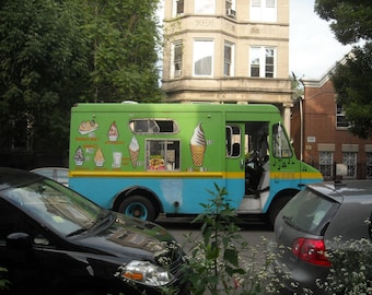Humboldt Park Chicago Photography: Ice Cream Truck Art Print (5x7)