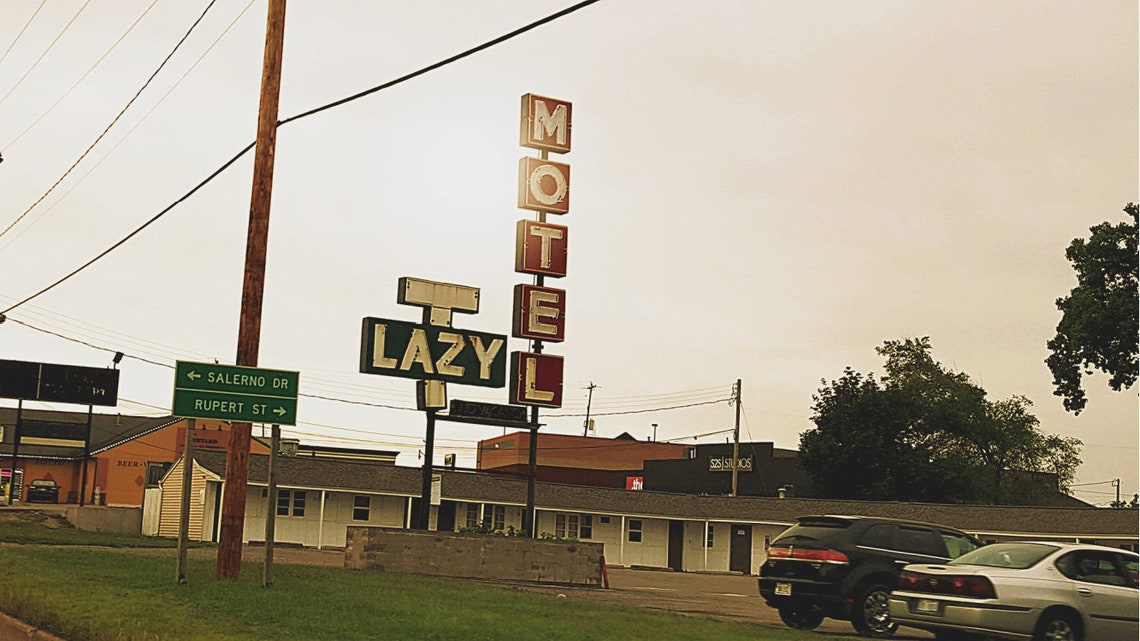 Grand Rapids Lazytmotel Photo Midcentury Motel Neon Signs Etsy