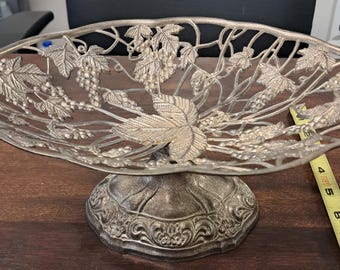 Antique FB Rogers Silver Co. Silverplated Footed Covered Bowl