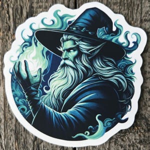 Wizard Sticker - Fantasy Mage Decal - Gamer Gift