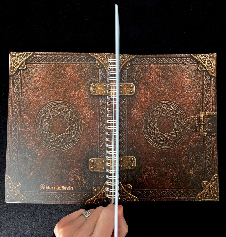 Reusable A5 Sticker Book, Antique Celtic Knot Grimoire Album, 100 Pages ...