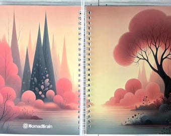 A5 Reusable Sticker Book – Woodland Fantasy Album - Decal Storage - Organizer Collector Gift