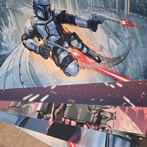 Um (x1) Star Wars: Tapete de jogo personalizado ilimitado! VOCÊ ESCOLHE! ou carregue o seu próprio (sem zonas) - 14" x 24" - Navegue por todas as sugestões fornecidas