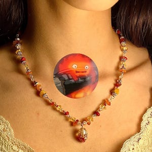 Calcifer’s Fiery Fantasy Necklace