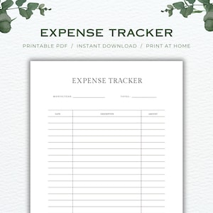 Expense Tracker, Printable Budget Planner, Monthly and Annual Budget Tracker, Debt Snowball and Savings Goals, Digital Download