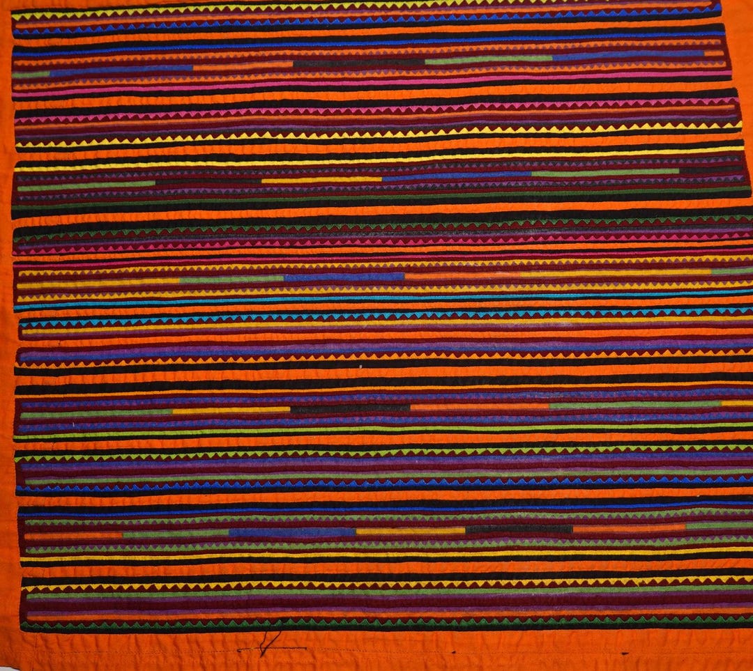 Mola Geometric Pattern 2- Rare Find, Hand Stitched, Unique Designer ...