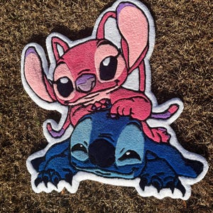 Custom Stitch and Angel Rug
