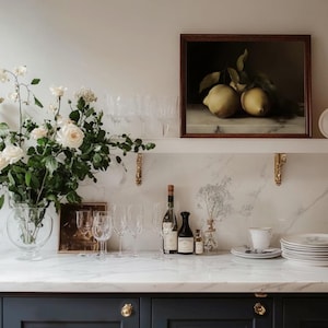 Wall Art Mockup, French Kitchen Art, Customizable Photoshop PSD Template