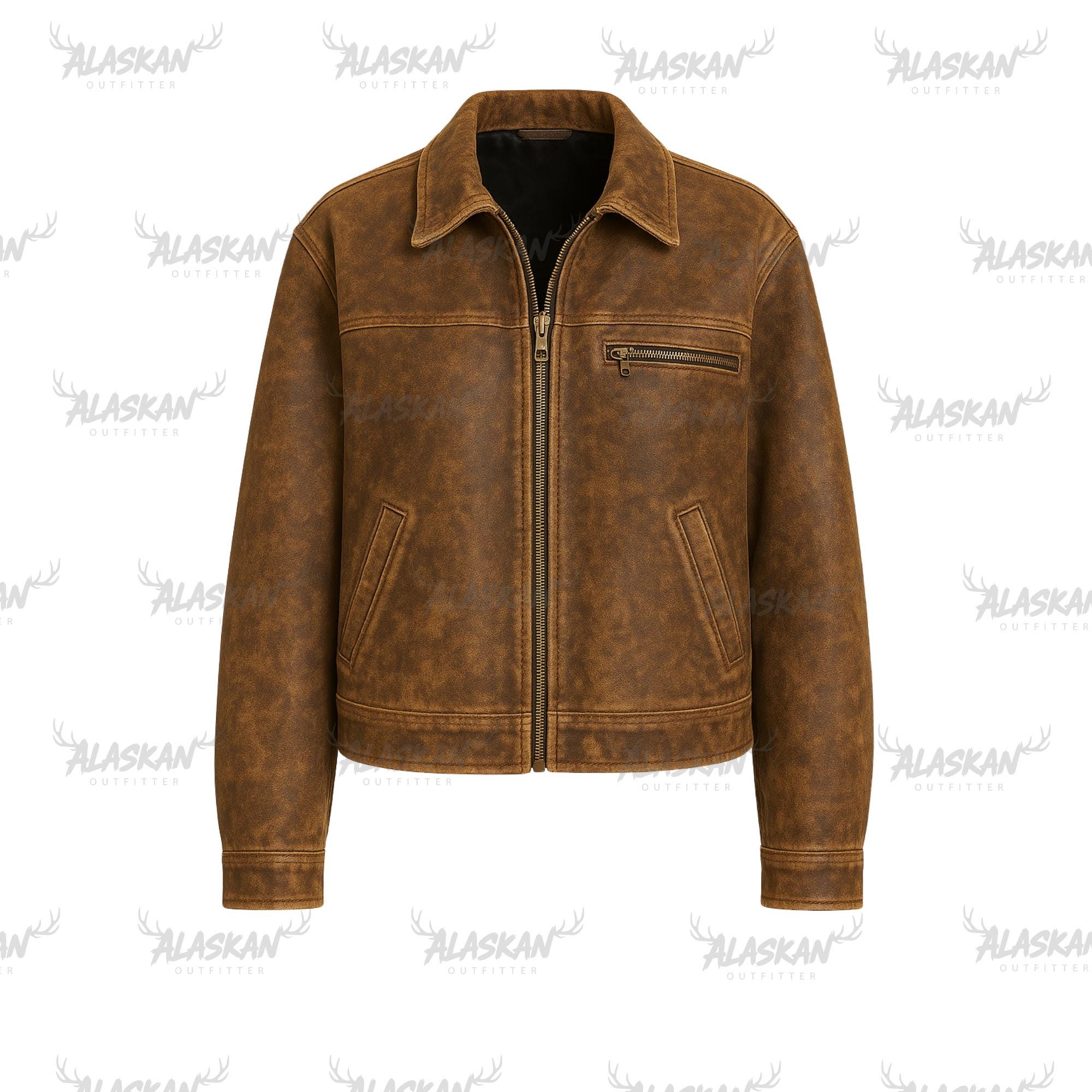 Thrifted Faux Leather Jacket - Etsy