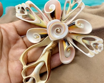 Handcrafted Seashell Cross Religious Gift, Seashell Cross Baptism Gift, Cross Wall Hanging decor, Christian Gift, Christian home decor