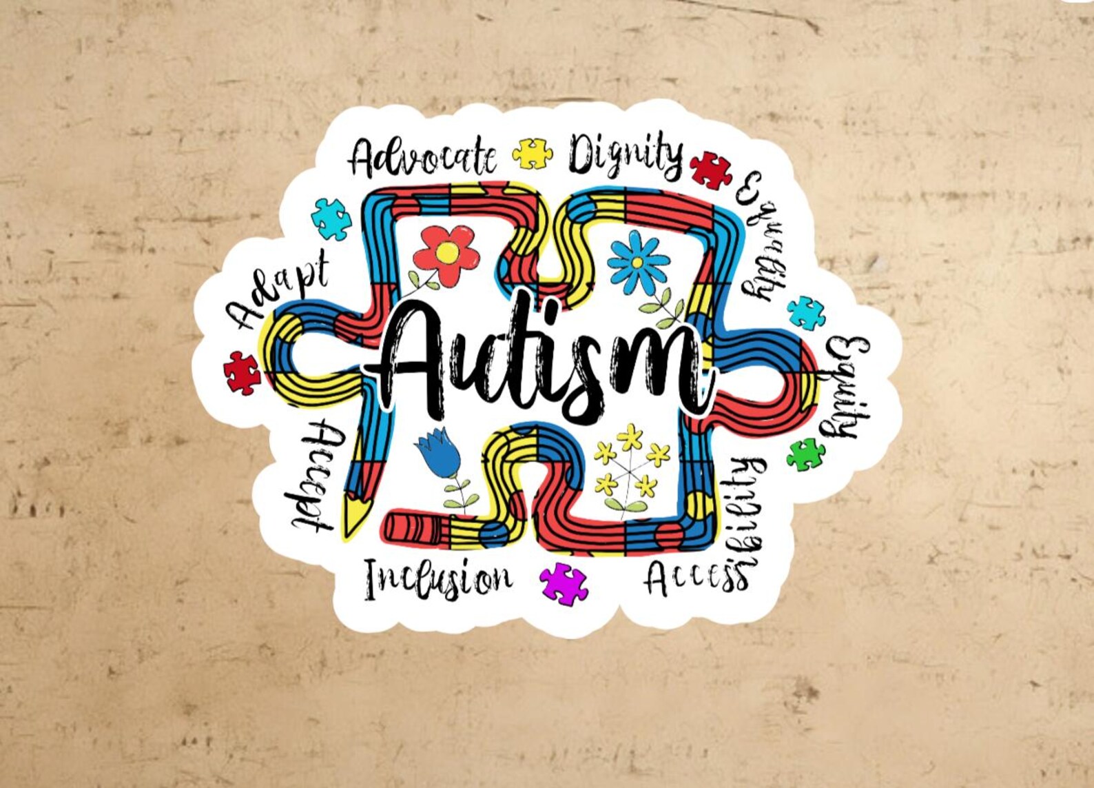 Autism Awareness Sticker: Autism Decal, Laptop Sticker - Etsy
