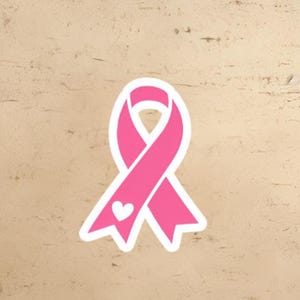 Breast cancer awareness sticker | awareness sticker | cancer awareness | pink ribbon sticker | water bottle sticker | waterproof sticker