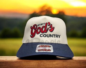 Embroidered Morgan Wallen Hat: "Gods Country" Otto 5-Panel Cap
