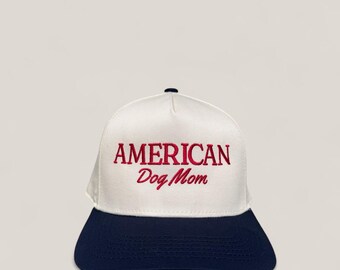 Gorra de mamá perruna americana - Bonita gorra de camionero - Gorra patriótica para mamá perruna - Regalo para amantes de los perros de EE. UU. - Gorra para mamá de mascota - Accesorios para mamá perruna - Gorra de verano