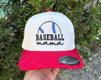Gorra de béisbol de mamá: Gorra Otto bordada de 5 paneles