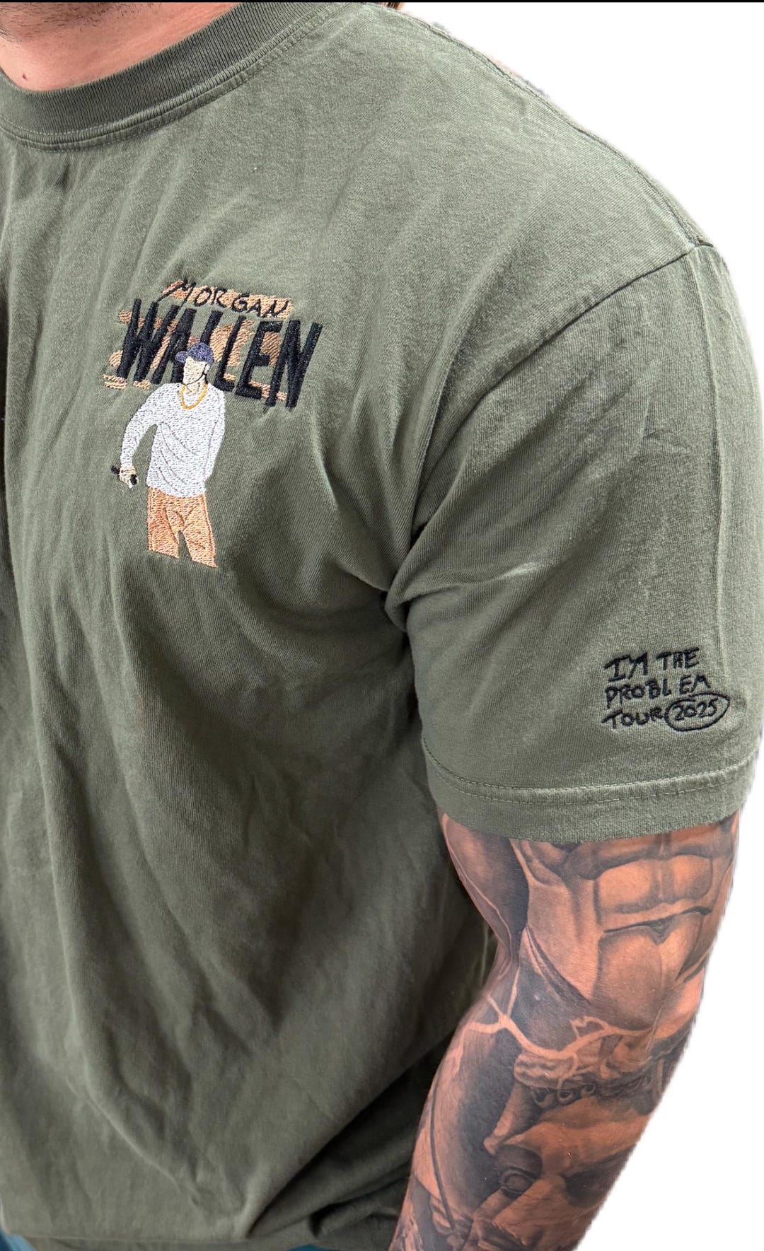 T-shirt Officiel Morgan Wallen 'I'm The Problem Tour 2025' - Plusieurs Tailles, Neuf Avec étiquettes