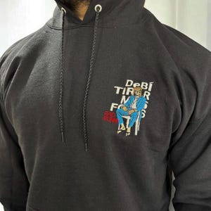 Embroidered Bad bunny DTMF hoodie, debi tirar mas fotos de cuando te tuve, puerto rico, bad bunny new album, nuevayol, dtmf album cover