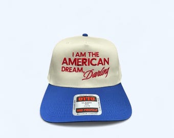 Gorra de camionero "American Dream", gorra de camionero patriótica, divertida gorra estadounidense, gorra de chica americana atrevida, gorra del 4 de julio, gorra de chica atractiva, regalo para ella