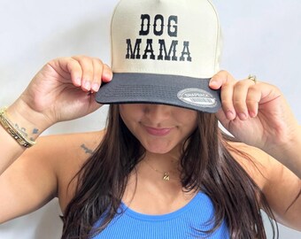 Gorro de mamá perruna: Gorra Otto con fuente occidental bordada