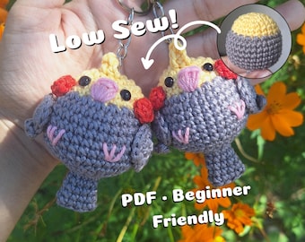 10-in-1 Cockatiel Amigurumi Pattern PDF | Crochet Bird Pattern | Beginner Friendly | Digital Pattern with Step-by-Step Photos