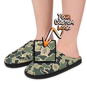 RARE The Bradford Exchange U.S. Army Moc‎ Toe Slippers Men\'s Size 11 Camouflage Army Pride Mens Faux Suede Slip-On Shoes Featuring An  main image 4