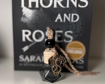 Dragon Car Freshener | Fantasy Bookish Car Air Freshener | Dragon Charm Car Diffuser | ACOTAR Inspired Gift | Reader Gift | Rearview Mirror