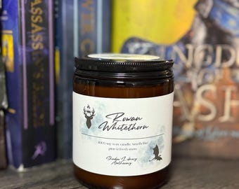 Rowan Whitethorn Candle | Throne of Glass Candle | SJM | Fireheart | To Whatever End | TOG