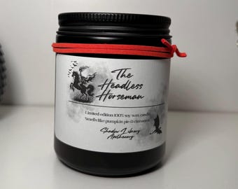 The Headless Horseman Candle — Sweet Cinnamon Pumpkin | Halloween Soy Candle | Sleepy Hollow Inspired