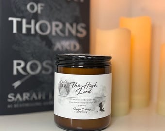 The High Lord Candle: ACOTAR Rhysand Inspired, Ocean Breeze Scent