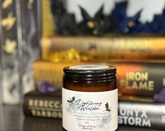 Lightning Wielder Candle: Fourth Wing Inspired Soy Wax Candle