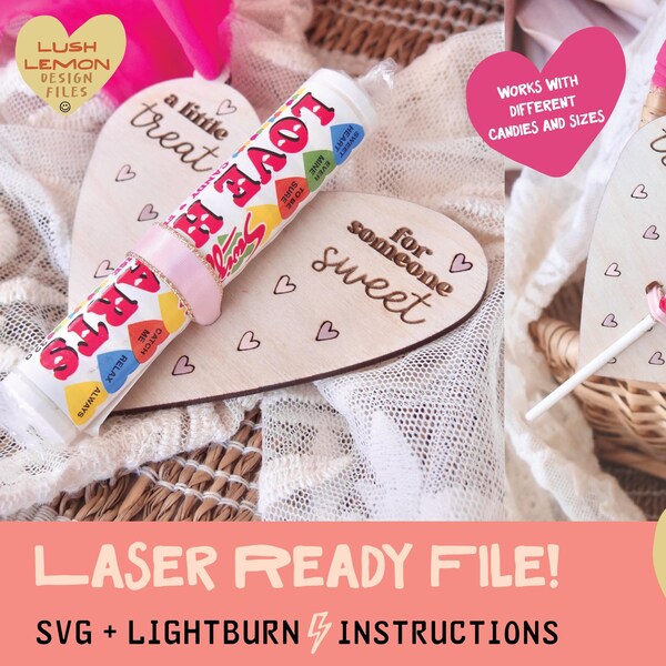 Piruleta de recuerdo de clase para fiesta de dulces de San Valentín SVG