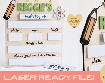 Placa intercambiável SVG de volta às aulas