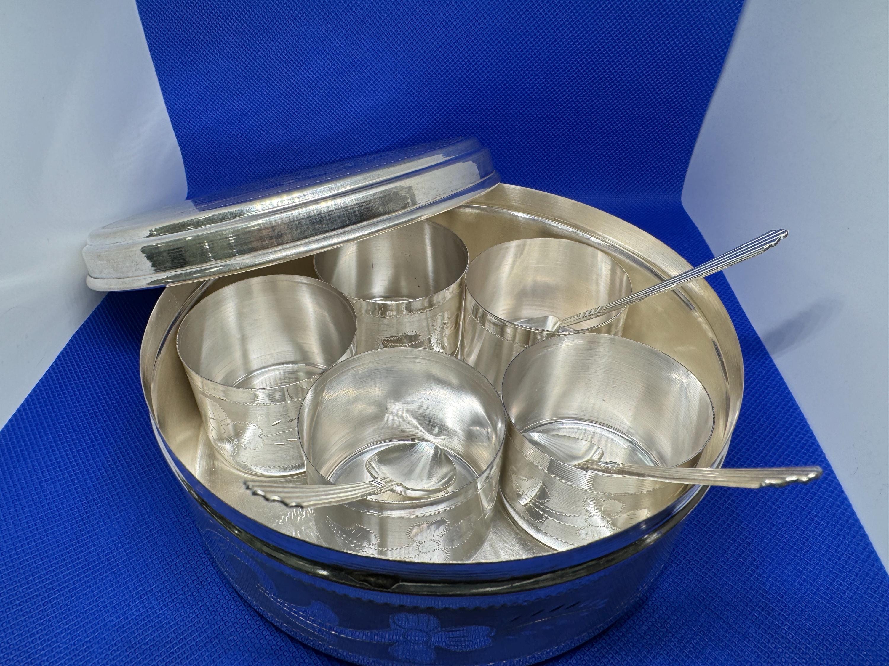 925 Sterling Silver Indian Spices Box: Popula Dabba Masala Box - Etsy