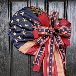Patriotic Wreath, Americana Wreath, Memorial Day Wreath, Red White Blue Wreath, American Flag Wreath, US Flag Wreath, Flag Wreath