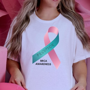 BRCA Awareness Tee, Breast Cancer Previvor Shirt, Gift for Supporters, Gene Mutation Shirt, Mastectomy Tshirt for BRCA1 and BRCA2 Previvors
