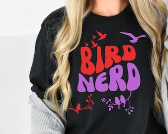 Bird Nerd Tee, Cute Gift for Bird Lovers, Nature Enthusiasts, Birdwatching event t-shirt, animal lover tshirt, bird watcher gift shirt