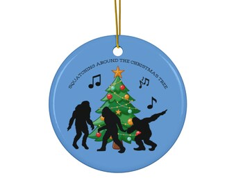 Big Foot Weihnachtsschmuck, Sasquatch Urlaub Dekor, Einzigartiges Yeti Weihnachtsgeschenk, Saisonale Dekoration, Weihnachtsbaum 'Squatch' Ornament