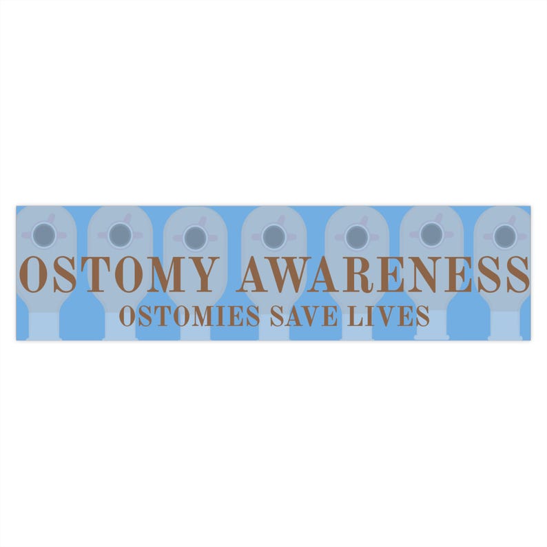 Ostomy Awareness Bumper Stickers, Ostomate Support, Gift for Patients ...