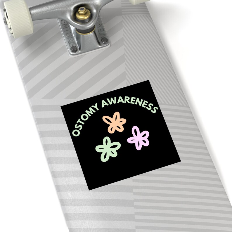 Ostomy Awareness Square Stickers and Magnets, Supportive Stickers and ...