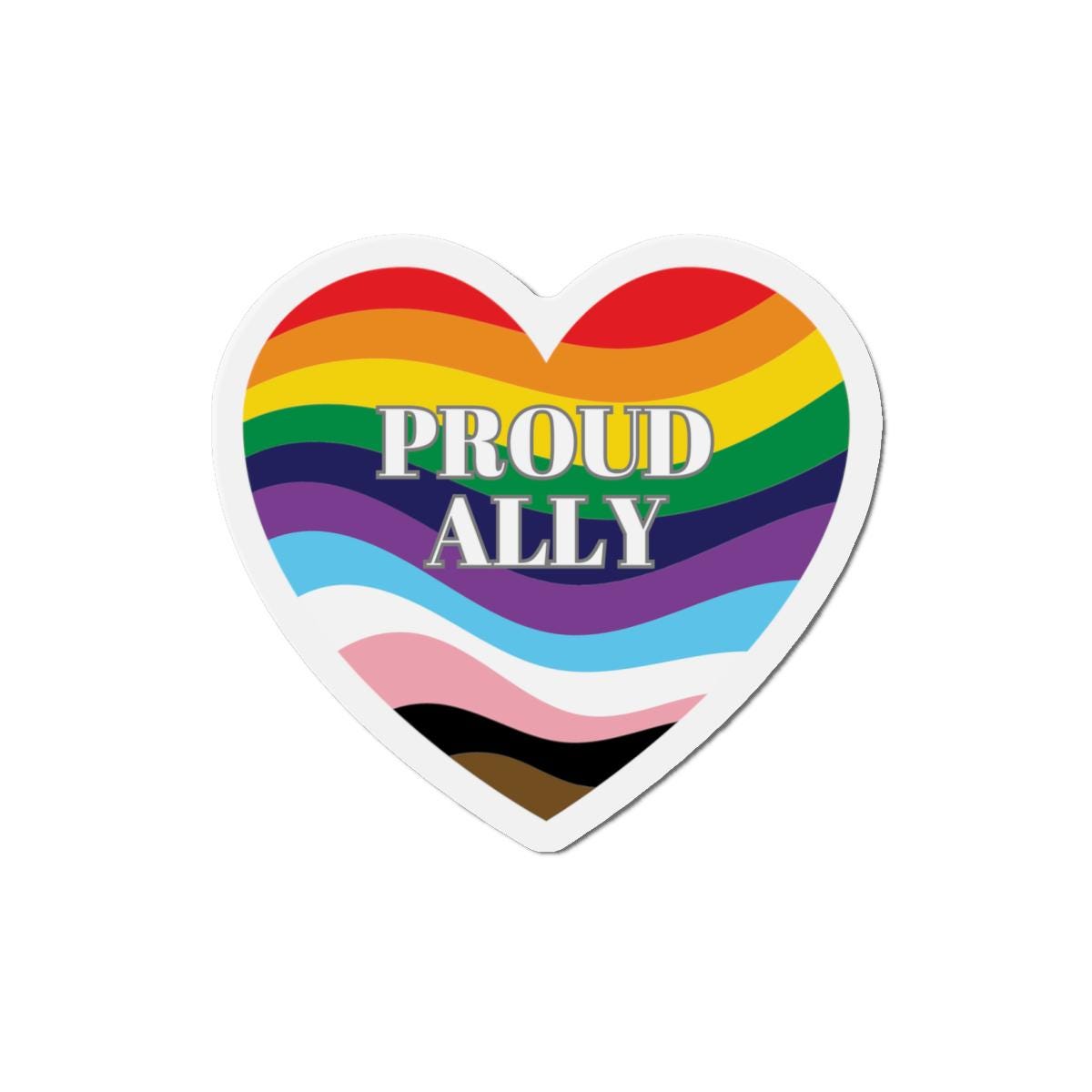 プラウドアリーダイカットマグネット、LGBTQIAプライドデコレーション 