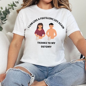Empowering Ostomy Awareness Tee, Supportive Apparel, Healthcare Awareness Clothing, Colostomy T-shirt, Ileostomy Shirt, Urostomy Tshirt