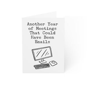 Carte collègue drôle imprimable Téléchargement numérique cartes pour collègues bureau humour carte travail anniversaire