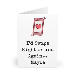 Valentijnsdagkaart naar rechts vegen – grappige woordspeling in datingapp, digitale pdf-liefdeskaart, afdrukbaar Valentijnskaart niet naar links vegen