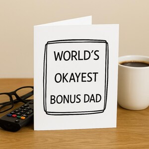 Carte papa le plus beau du monde - Carte de fête des pères amusante pour beau-père - Carte numérique imprimable - Téléchargement instantané PDF