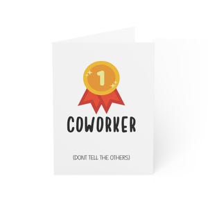 Carte drôle de collègue de travail Cartes imprimables à télécharger pour les collègues Carte humour de bureau