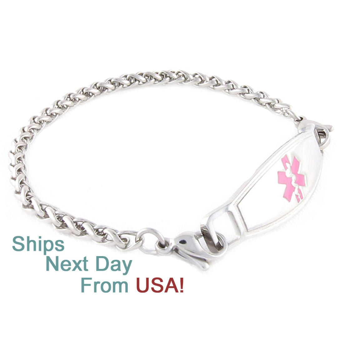 Medical Alert Bracelet Women, Medical ID Bracelet, Lymphedema Bracelet