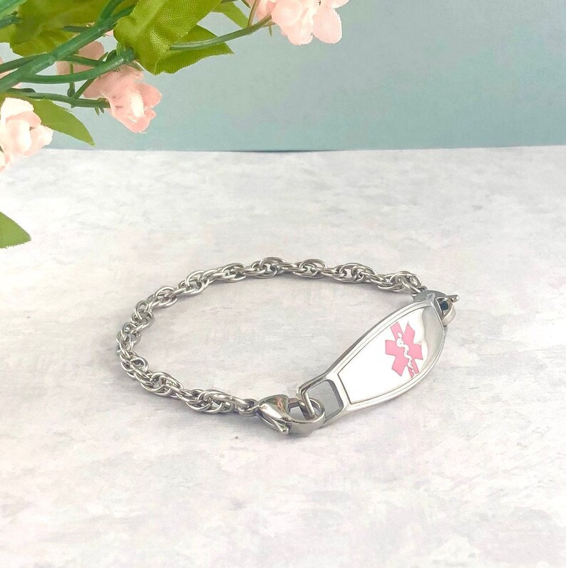 Medic Alert Bracelet Women Lymphedema Bracelet DNR Etsy UK