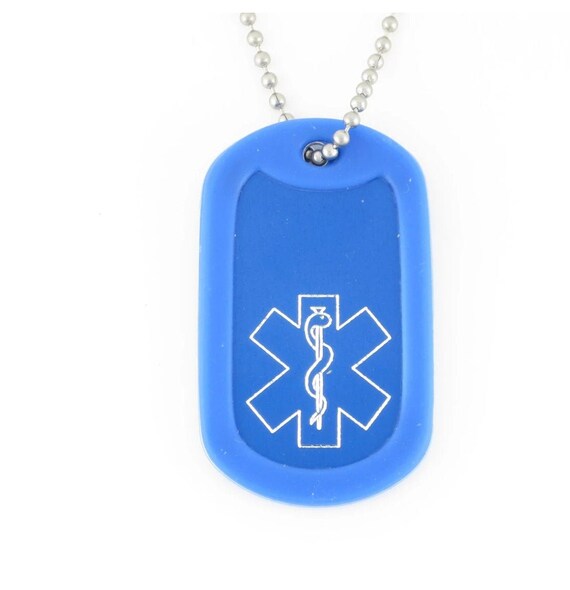 Diabetic dog cheap tag necklace