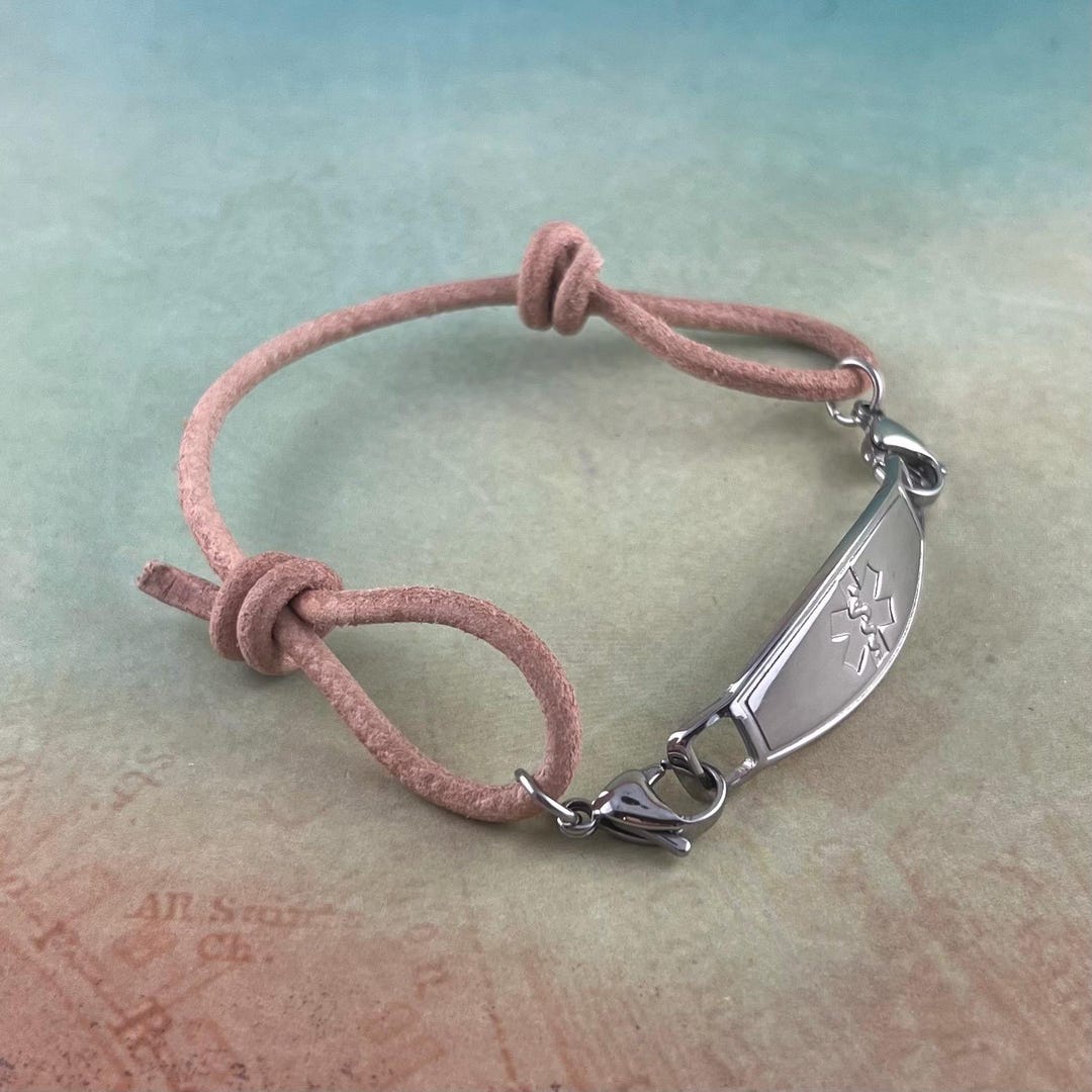 Personalized Medical ID Bracelet Free Engraved Elastic Allergic Emergency Alert